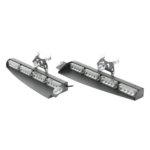 EPCOM INDUSTRIAL SIGNALING XLL107RB – Luz de Visera LED / 32 LEDs de 3W / 22 Patrones Configurables / 96W / 12 VCC / Interior Rojo/Azul