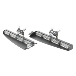 EPCOM INDUSTRIAL SIGNALING XLL107RB – Luz de Visera LED / 32 LEDs de 3W / 22 Patrones Configurables / 96W / 12 VCC / Interior Rojo/Azul
