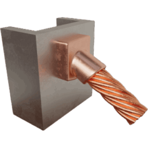 TOTAL GROUND TGMC45PV4 – Molde para soldadura Exotérmica de superficie Vertical a cable 4 Awg en 45 Grados
