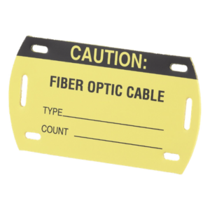 PANDUIT PST-FO – Kit de Etiquetas Autolaminadas para Fibra Óptica / 90.42 x 52.32 mm / 3.56 x 2.06 pulg / Negro con Amarillo / Interior/Exterior / -45°C a 93°C