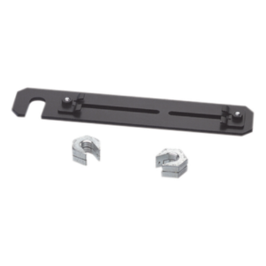 PANDUIT FR6TRBE58 – Soporte de Montaje a Techo / Canaletas 4x4 y 6x4 / Varilla Roscada 5/8" / Acero Negro / 10" Largo x 2" Ancho