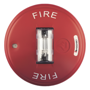 HOCHIKI HCS24CR – Estrobo-Sirena de Techo / 15-150 cd / 16-33 VCC / 6" x 2.6" / UL 464 y UL 1971 / Rojo