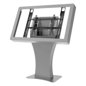 PEERLESS KILH555-S – Kiosko Landscape Indoor / Soporte Pantallas 43"-55" / Diseño Hourglass / Base Plana Rectangular / Supresor 6 Salidas UL / Bandeja Interna / Acabado Powder Coat