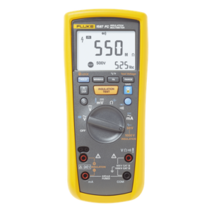 FLUKE FLUKE-1587FC/MXBR – Multímetro de Aislamiento / 0.01 MΩ - 2 GΩ / Prueba 50V - 1000V / True RMS / Detección Automática 600V CA/CC / Memoria Integrada / Compatible con App de Conectividad