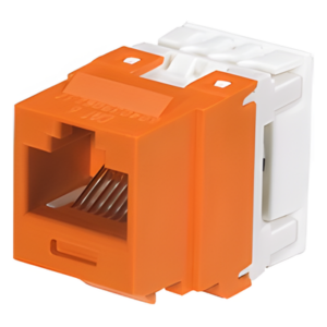 PANDUIT NK688MOR – Conector Jack Keystone / Cat 6 / 8P8C / Terminación 110 / Naranja