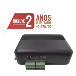 M2M SERVICES MQ03-LTE-M – Controlador 4G LTE / 4 Entradas Digitales / 2 Salidas 300 mA / 2 Años Datos Ilimitados / 100 Usuarios / Activación Remota / Notificaciones Push y Email