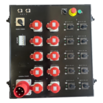 SHINESTAGE YS-CM-10 – Controlador de Polipastos / 10 Canales Independientes / Control Directo Trifásico 110V / Rack Touring Grade