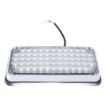 EPCOM INDUSTRIAL SIGNALING XLTE295RW – Luz de Advertencia LED / 7x3" / Bicolor Rojo/Claro / 66 LEDs / 12 VCC / 10 Patrones de Destello / Montaje Permanente