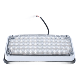 EPCOM INDUSTRIAL SIGNALING XLTE295RW – Luz de Advertencia LED / 7x3" / Bicolor Rojo/Claro / 66 LEDs / 12 VCC / 10 Patrones de Destello / Montaje Permanente
