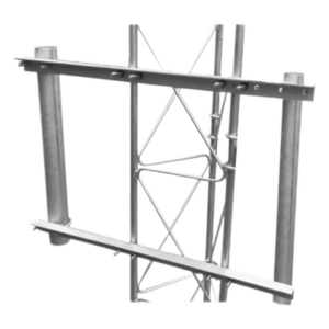 SBL-UNI-2GD – Brazo Lateral Doble / Acero ASTM A-36 / Tubo Ø3' Cal.16 / Altura 60 cm / Ángulos 130 cm / Galvanizado