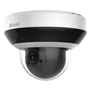 HiLook by HIKVISION PTZ-N2404I-DE3(G) – Mini PTZ IP / 4 Megapixel / Zoom Óptico 4X / IR EXIR 20 m (65.6 ft) / WDR 120 dB / Audio Bidireccional / PoE / IK10 / IP66