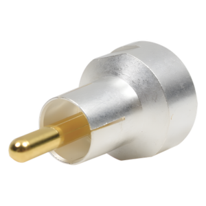 RF INDUSTRIES,LTD PT-4000-014 – Adaptador Coaxial / UNIDAPT Hembra a RCA Macho / Bronce Plata y Oro / Dieléctrico Teflón