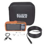 KLEIN TOOLS ET17 – Boroscopio de Inspección / Cámara 5.5 mm / Resolución 720p / Pantalla LCD 4.3" / Cuello Flexible 3 m (9.8 ft) / IP67 / Batería Recargable