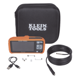 KLEIN TOOLS ET17 – Boroscopio de Inspección / Cámara 5.5 mm / Resolución 720p / Pantalla LCD 4.3" / Cuello Flexible 3 m (9.8 ft) / IP67 / Batería Recargable