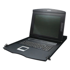 PLANET KVM-210-08M – Consola KVM LCD / 17 Pulgadas / 8 Puertos VGA / Resolución 1280x1024 / Rack 1U / Cascada hasta 64 Servidores