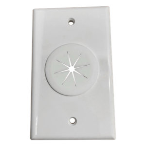 LINKEDPRO BY EPCOM LP-FP-GROM – Placa de Pared / Orificio con Grommet / Montaje Vertical / ABS Blanco
