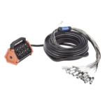 SEETRONIC CSBT1204L20M – Stagebox Multipin / 12 Hembras + 4 Machos XLR / Cable 30 m (98.4 ft) / Contactos Plata / 20 A 250 V CA / Carcasa Cromada Perlada