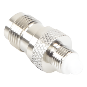 RF INDUSTRIES,LTD RFT-1240 – Adaptador RF / TNC Hembra a FME Hembra / Montaje en Línea / Cuerpo Bronce Niquelado / Contacto Oro / Aislante Teflón