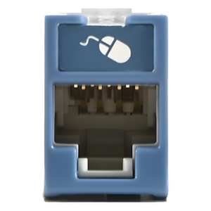 SIEMON U6-H06NS – Jack de Cobre Cat6 / UTP / Montaje Híbrido Plano o Angulado / Terminación 110 / Color Azul