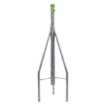 SYSCOM TOWERS SCZ-30-P – Tramo de Remate para Torre / Tubo Central 2' Cal.18 / Tubos 7/8' Cal.18 / 3 Opresores para Pararrayos / Galvanizado Electrolítico / Compatible STZ-30
