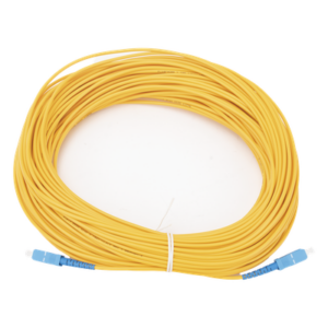 LINKEDPRO BY EPCOM LPSM3SCUSCUS40 – Jumper de Fibra Óptica / Monomodo OS2 G.652D / SC/UPC-SC/UPC / Simplex / 3mm / 40m (131.23 pies)
