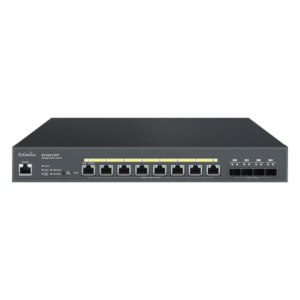 ENGENIUS ECS2512FP – Switch PoE ++ Administrable en Nube Capa 2 de 8 puertos PoE de 2.5 Gbps, Hasta 240 W, 4 puertos de SFP