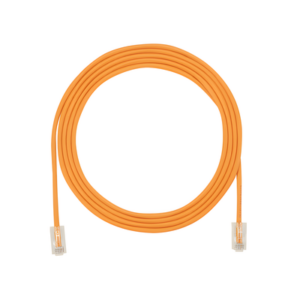 PANDUIT UTP28X8INOR – Cable de Parcheo UTP / Cat6A / 28 AWG / CM-LSZH / 0.67 pies (8 pulgadas) / Naranja