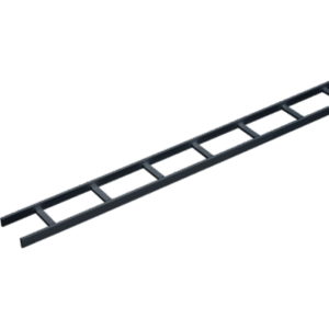 HOFFMAN LSS18BLK – Charola Tipo Escalerilla / 18 in (457.2 mm) Ancho / Travesaños 9 in (229 mm) / Tramo 10 ft (3.05 m) / Acero Calibre 16 / Color Negro