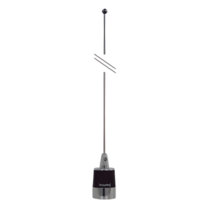 SYSCOM KIT5800T – Kit de Antena VHF / 144-174 MHz / 3 dBi / 200 W / 124 cm / 5 m (16.4 ft) RG58 / Montaje NMO