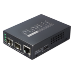 PLANET GT-1205A – Convertidor de Medios / Puerto 10/100/1000Base-T / Doble Ranura SFP / Hasta 120 km / 2.8 W