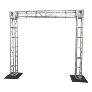 SHINESTAGE SH-TRUSS-3X3 – Portería de Aluminio / 3m x 3m (9.8ft x 9.8ft) / Carga 1000 kg / DIN 1999-1-1 / Truss 40x40cm