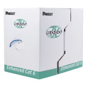 PANDUIT PUC6004BU-ME – Cable UTP / Categoría 6 Mejorado / 305 m (1000 ft) / 23 AWG / PVC CM / 4 Pares / 250 MHz / PoE+