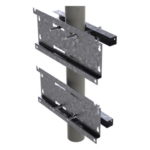 LINKEDPRO BY EPCOM LP-FORTE-16U-BRA-R2 – Herraje de Fijación para Gabinete / Compatible 16U y 24U / Acero Galvanizado / Pared, Poste o Torre