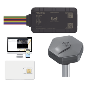 RUPTELA ECO5KITFUEL – Kit de Rastreo Vehicular / Sensor BLE Nivel Combustible / LTE Cat1 & LTE-M / GNSS U-blox / IP54 & IP68 / Batería de Respaldo / 3.28 ft x 3.28 ft x 3.28 ft