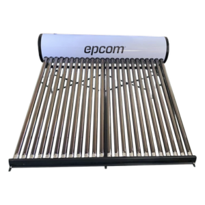 EPCOM STELPWH240 – Calentador Solar de Baja Presión / 240 L / 24 Tubos de Vacío / Resistente a Granizo 25 mm / Termotanque Inoxidable Grado Alimenticio / Altura Mínima 1.2 m (3.9 ft)