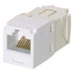 PANDUIT CJ688TGWH – Conector Jack RJ45 / Categoría 6 / 8 Posiciones 8 Cables / Estilo TG / Sin Herramienta Impacto / Color Blanco
