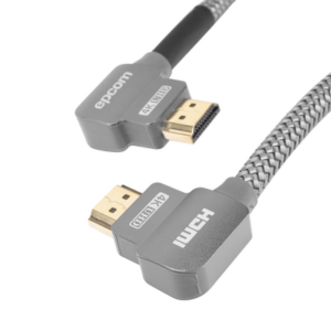 EPCOM PROAUDIO EP-90H-1M – Cable HDMI / Ángulo 90° / 1 Metro (3.28 Pies) / 4K@60Hz / 18 Gbps / Ethernet / Nylon