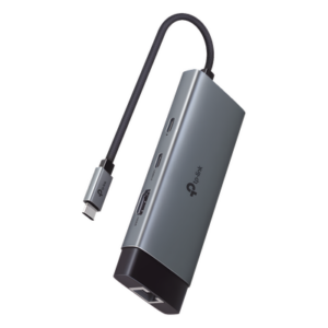 TP-LINK UH6120C – Adaptador HUB / 6 en 1 / USB-C / HDMI 4K@60Hz / Ethernet Gigabit / 100W PD / 4.65 x 1.69 x 0.56 in