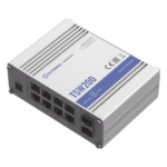 TELTONIKA TSW200 – Switch Industrial No-Administrable / 8 Puertos Gigabit PoE+ 30W / 2 Puertos SFP / -40 a 75°C / Aluminio