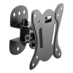BRATECK KMA20-110 – Soporte de Pared para Monitor / 13 a 27 Pulgadas / Carga 25 kg (55 lbs) / VESA 75x75 y 100x100 / Inclinación +3° a -12° / Giro ±25° / Separación 65 mm