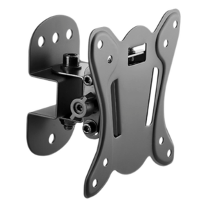 BRATECK KMA20-110 – Soporte de Pared para Monitor / 13 a 27 Pulgadas / Carga 25 kg (55 lbs) / VESA 75x75 y 100x100 / Inclinación +3° a -12° / Giro ±25° / Separación 65 mm