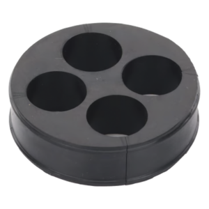 SYSCOM TOWERS CI-4-78 – Inserto de Caucho EPDM / 4 Orificios / Cable 7/8 in / Diámetro Exterior 85 mm / Grosor 25.4 mm (1 in)