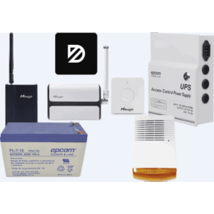 Syscom ALARMA-VECINAL-LORAWAN – Kit Alarma Vecinal / LoRaWAN / 12V DC / Panel Solar / Monitoreo App