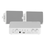 HIKVISION DS-QAEKIT/ST – Kit Amplificador / 80W / 2 Zonas / Bluetooth USB RCA Micrófono / 100V 70V / 2 Altavoces