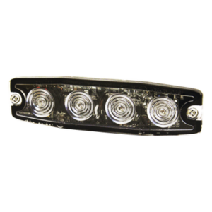 SIGNALPRO SPL4A – Luz Auxiliar LED / 4 LED / Ámbar / SAE Clase 1 / Perfil Bajo 0.26' (6.60 mm) / 24 Patrones de Destello / Sincronización Múltiple