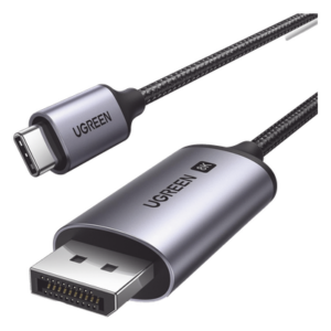 UGREEN 25839 – Cable USB-C a DisplayPort 1.4 / 3 m (9.84 pies) / 8K@60Hz / 4K@240Hz / HDR10+ / eARC / Thunderbolt 3 y 4 / Nylon trenzado