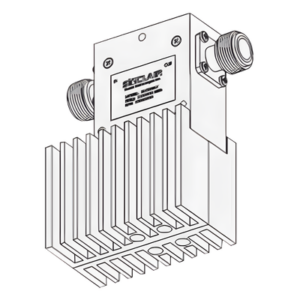 SINCLAIR I3113W-2 – Aislador de Etapa Sencilla / 380-415 MHz / 35 MHz BW / 125W Entrada / 60W Reflejada / N Hembras / 38x64x88 mm