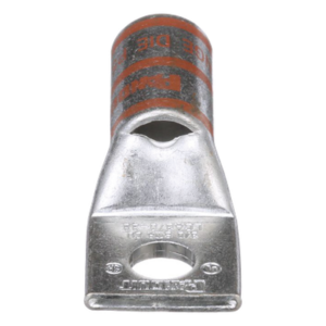 PANDUIT LCA3/0-38-X – Zapata de Compresión / Calibre 3/0 AWG / Orificio 3/8" (9.5 mm) / Estañado / Mirilla de Inspección
