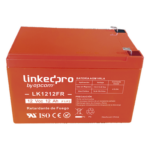 LINKEDPRO BY EPCOM LK1212FR – Batería de Respaldo AGM-VRLA / 12 V / 12 Ah / Retardante a la Flama UL94-V0 / Vida Útil 5 Años / Terminales F1 + Adaptador F2