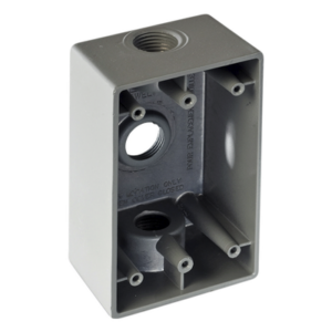 RAWELT RR-0282 – Caja Condulet / 19 mm (3/4") / Tres Bocas / Aluminio Diecast / NPT / Intemperie